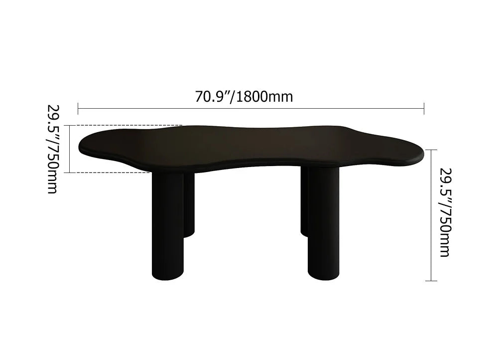 Irregular Wood Dining Table