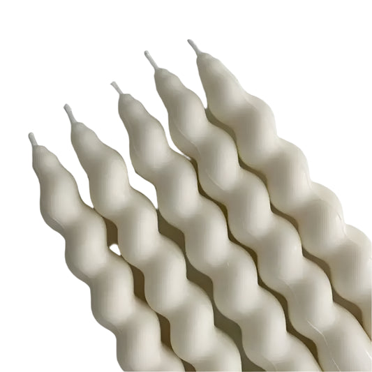 Latte Spiral Twist Candle