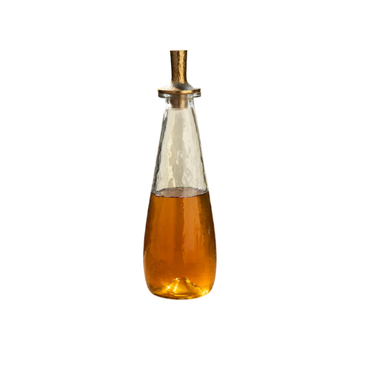 Pebbled Tall Decanter